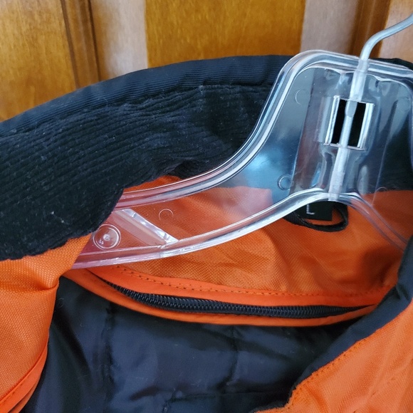 Sold--- jacket with liner. Revolution gear size large Orange and black. Vents - Picture 3 of 7